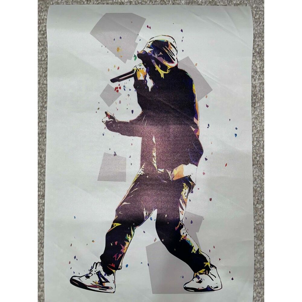 Eminem Poster Rap Icon Print Marshall Mathers Pop Art Home Decor Portrait 13x19